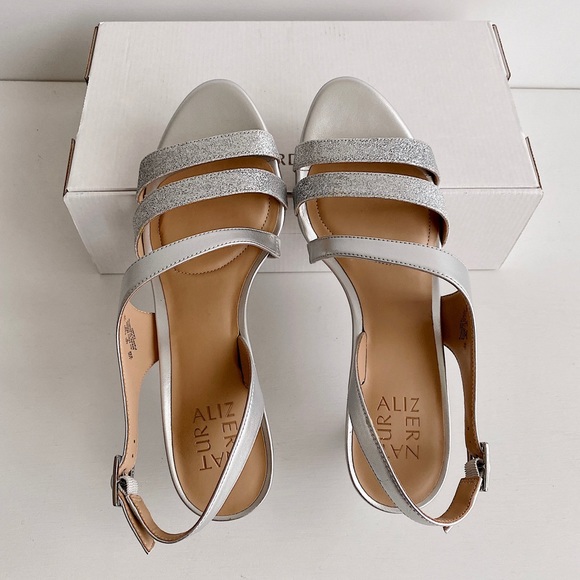 ✨New NATURALIZER Taimi Slingback Glitter Sandals NWOB - Picture 7 of 9